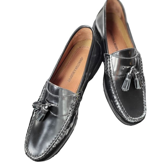 Johnston & Murphy Other - Johnston & Murphy Men's Hayes Tassel Slip-On Loafers Black Size 8M